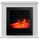 Classic Fire Cheminée électrique Lugano avec cheminée oêle 1800W Cheminée avec manteau Flammes LED Noir