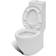 vidaXL Ensemble de toilette et bidet sur pied blanc céramique