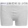 Jack & Jones Junior Sense Trunks 3-pack - White/Light Grey Melange (12149293)
