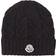 Moncler Logo Beanie - Black