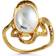 Maanesten Siren Ring - Gold/Moonstone