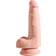 Pipedream King Cock Plus Triple Density Dildo Kiveksillä 19 cm Vaalea iho