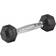 Master Fitness Rubber Chrome Hex Dumbbell 1kg