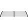 vidaXL Transparent, White, Black 141761