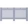 vidaXL Cache-radiateur Anthracite 172x19x81 cm MDF