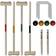 vidaXL Juego De Croquet Madera 4 Personas Con Accesorios