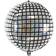 Foil Balloon Disco Ball Silver 40cm