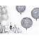 Foil Balloon Disco Ball Silver 40cm