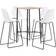 vidaXL 3050034 Bargrupp, 1 Bord inkl. 4 Stolar