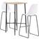 vidaXL 3051304 Bargrupp, 1 Bord inkl. 2 Stolar