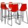 vidaXL 279902 Bargrupp, 1 Bord inkl. 4 Stolar