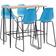 vidaXL 279902 Bargrupp, 1 Bord inkl. 4 Stolar