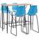 vidaXL 279902 Outdoor Bar Set, 1 Table incl. 4 Chairs