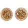 Tory Burch Boucles d'oreilles Crystal Logo Circle Stud Earring 53422 Or