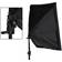 tectake Eclairage studio softbox rectangulaire 1 sac de rangement