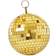 Rice Medium Round Disco Ball Gold Juldekoration