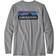 Patagonia Long-Sleeved P-6 Logo Responsibili-T-shirt - Gravel Heather