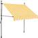 vidaXL Manual Retractable Markis with LED 100x120cm