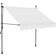 vidaXL Manual Retractable Markis with LED 150x120cm
