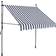 vidaXL Manual Retractable Markise with LED 200x120cm