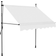 vidaXL Manual Retractable Markise with LED 200x120cm