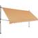 vidaXL Retractable Awning Patio with Hand Crank and LED 157.5" Blue and White 400x120cm