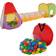 tectake Tenda Gioco Per Bambini A Piramide Con Tunnel, 200 Sfere E Borsa Colorato - 200 Palline