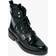 AllSaints Donita Leather Crocodile Boots - Black