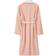 Lexington Cotton Velour Contrast Robe Unisex - Pink/White