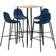 vidaXL 3050064 Bargrupp, 1 Bord inkl. 4 Stolar