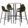 vidaXL 3050064 Bargrupp, 1 Bord inkl. 4 Stolar