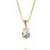 Caroline Svedbom Petite Drop Necklace - Gold/Transparent