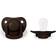 Filibabba Pacifiers Chocolate 6m+ 2-pack