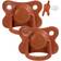 Filibabba PacifierS Rust 6m+ 2-pack