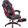 Songmics Fauteuil de bureau ergonomique, Noir et Rouge