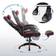 Songmics Fauteuil de bureau ergonomique, Noir et Rouge