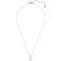 Swarovski Solitaire Necklace Rhodium Plated - White