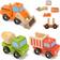 Melissa & Doug Wooden Construction Site Vehicles