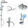 vidaXL Shower (145056) Chrome