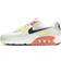 Nike Air Max 90 White/Green/Bright Mango Women's