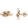 Efva Attling Love Knot & Stars Earrings - Gold/Diamonds