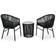 vidaXL 48138 Caféset, 1 Bord inkl. 2 Stolar