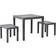 vidaXL 48779 Juego de comedor de patio, 1 Mesa incl. 2 Sillas