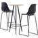 vidaXL 279814 Bargrupp, 1 Bord inkl. 2 Stolar