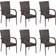 vidaXL 310087 6-pack Garden Dining Chair