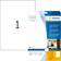 Herma Transparent Film Labels Crystal-Clear A4