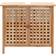 vidaXL Mueble De Lavabo Tobago + Espejo Madera Natural 62 x 66 x 29 cm