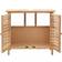 vidaXL Mueble De Lavabo Tobago + Espejo Madera Natural 62 x 66 x 29 cm