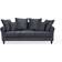 Beliani Bornholm Grey Sofa 197cm 3 Seater