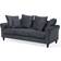 Beliani Bornholm Grey Sofa 197cm 3 Seater